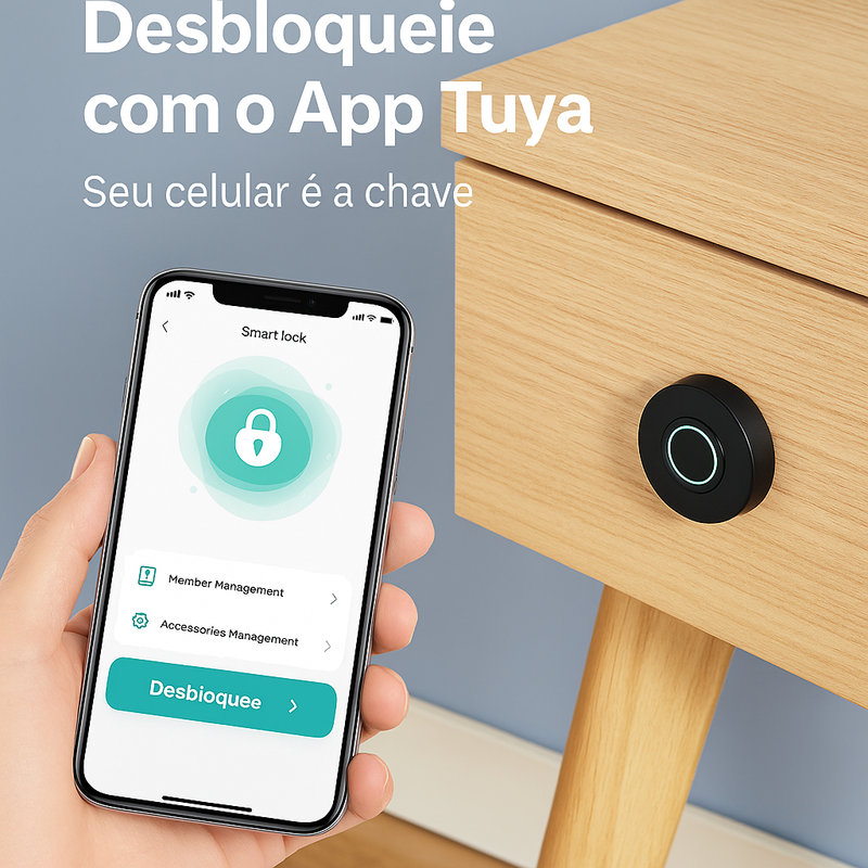 Fechadura Biométrica para Móveis Ando-Touch - Loja Andobra