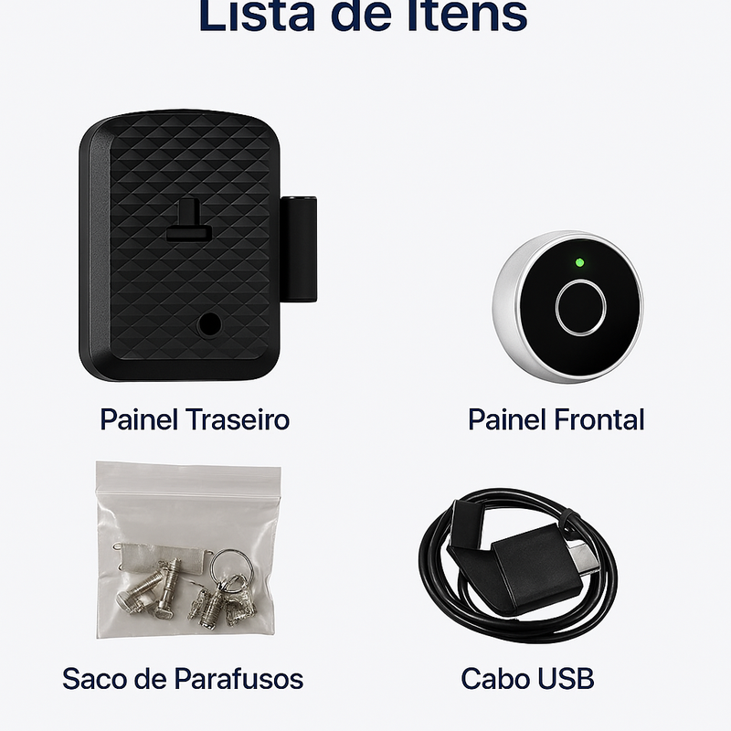 Fechadura Biométrica para Móveis Ando-Touch - Loja Andobra