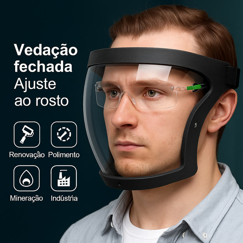Máscara de Proteção Facial Anti Shock Loja Andobra