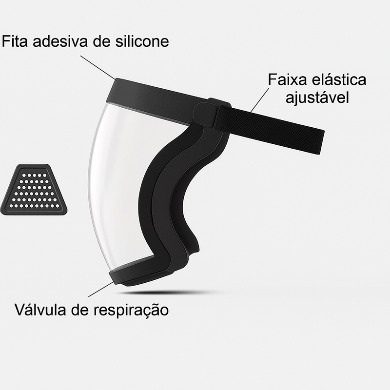 Máscara de Proteção Facial Anti Shock Loja Andobra