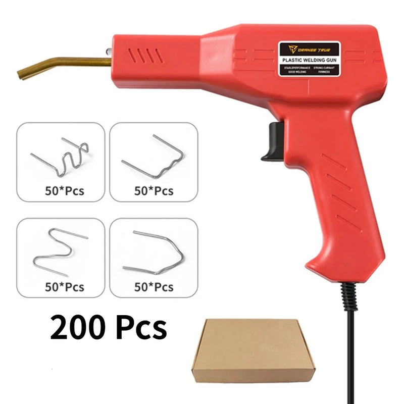 Soldadora de plástico + kit de grampos metálicos