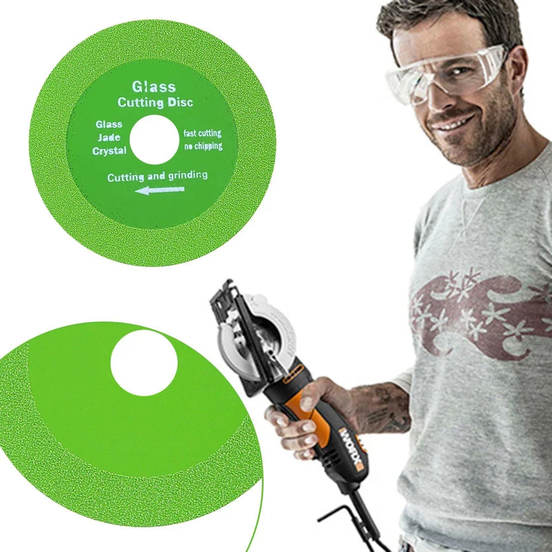 Disco verde Diamantado Cristal Premium 100 / 125mm
