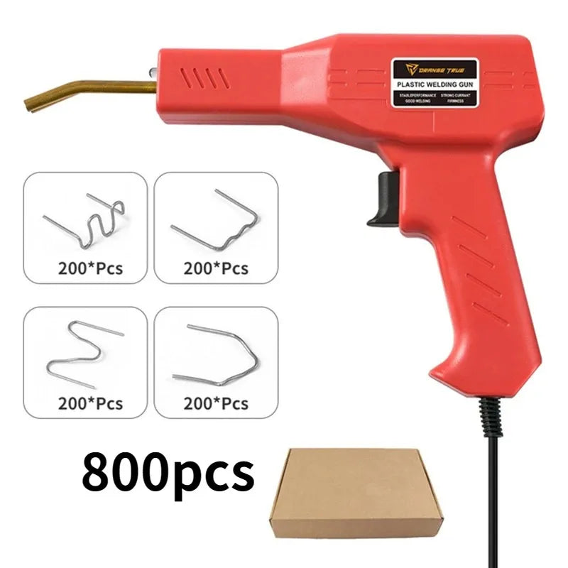 Soldadora de plástico + kit de grampos metálicos