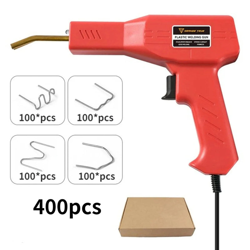 Soldadora de plástico + kit de grampos metálicos