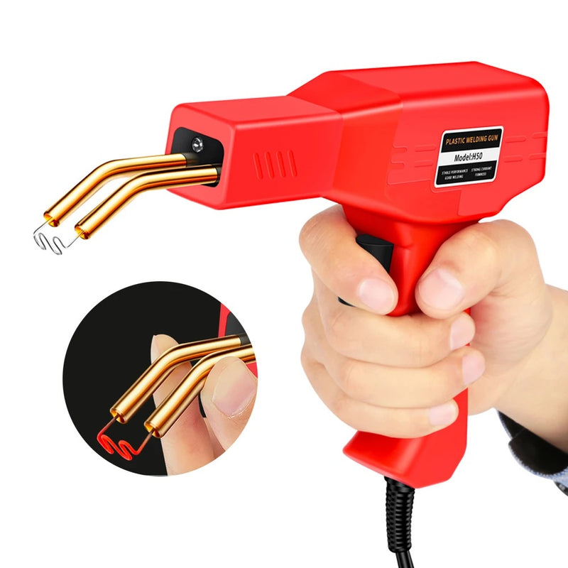 Soldadora de plástico + kit de grampos metálicos