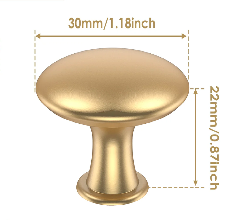 Puxador Royal Dourado Andobra - Kit 25 Pçs Loja Andobra