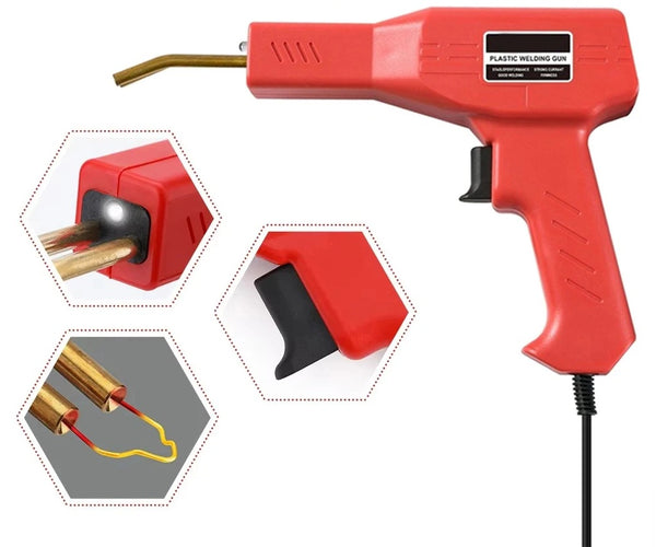 Soldadora de plástico + kit de grampos metálicos